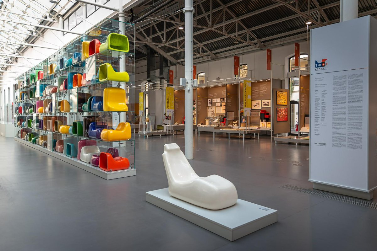 Mostra '100+1 Alberto Rosselli per Saporiti Italia', installation view ADI Design Museum. Credits Giorgio Giovara