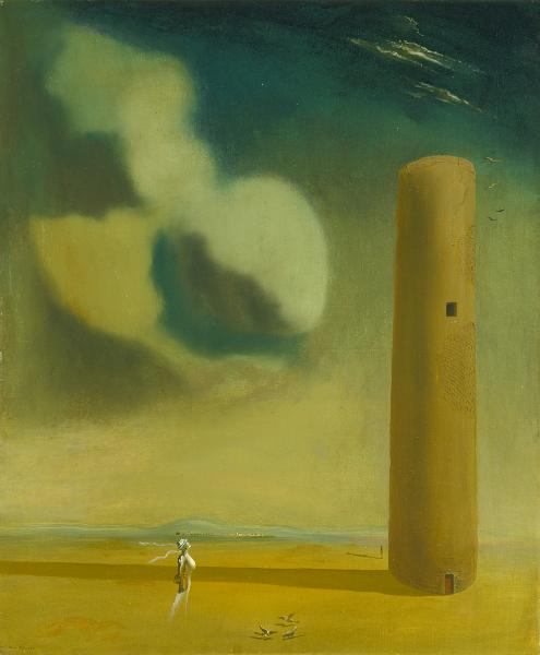 Salvador Dalì, La tour, 1936  Olio su tela, Kunsthaus Zürich, 2017  © Salvador Dalí, Fundació Gala-Salvador Dalí / 2024, ProLitteris, Zurich