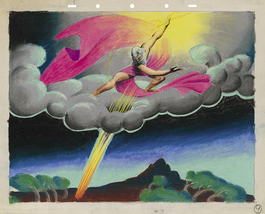 Fantasia, ''The Pastoral Symphony'', 1940, Disney Studio Artist, Concept art, pastelli e matita colorata su carta © Disney 